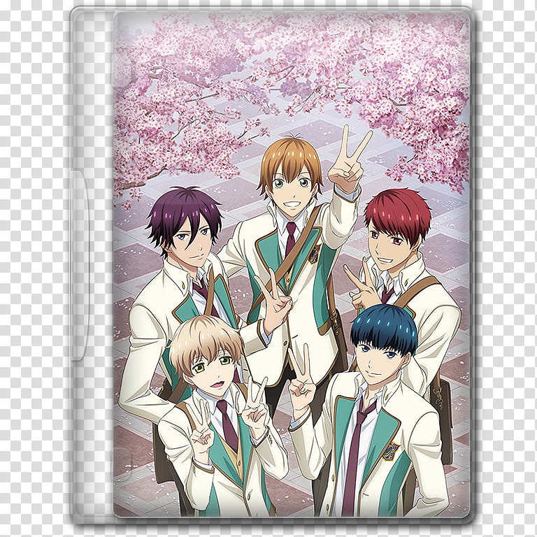 Anime  Spring Season Icon , Star Mu ; High School Star Musical Season ,v transparent background PNG clipart