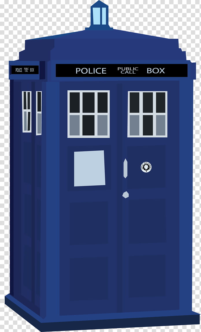 TARDIS, blue police booth transparent background PNG clipart