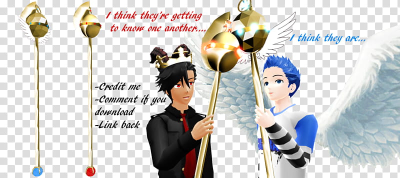 Scepters! MMD transparent background PNG clipart