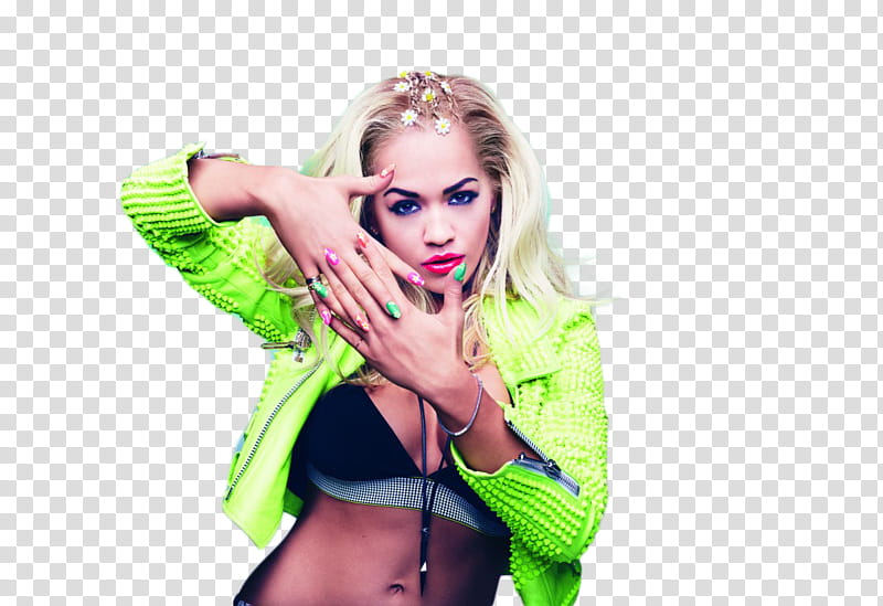 Rita Ora , woman crisscrossing hr fingers transparent background PNG clipart