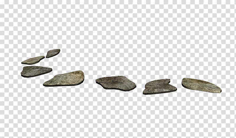D Stepping Stones, gray stone plates transparent background PNG clipart