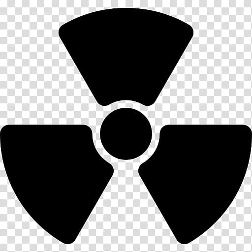 Radiation Symbol, Radioactive Decay, Hazard Symbol, Radioactive Waste, Logo, Nuclear Power, Propeller, Blackandwhite transparent background PNG clipart