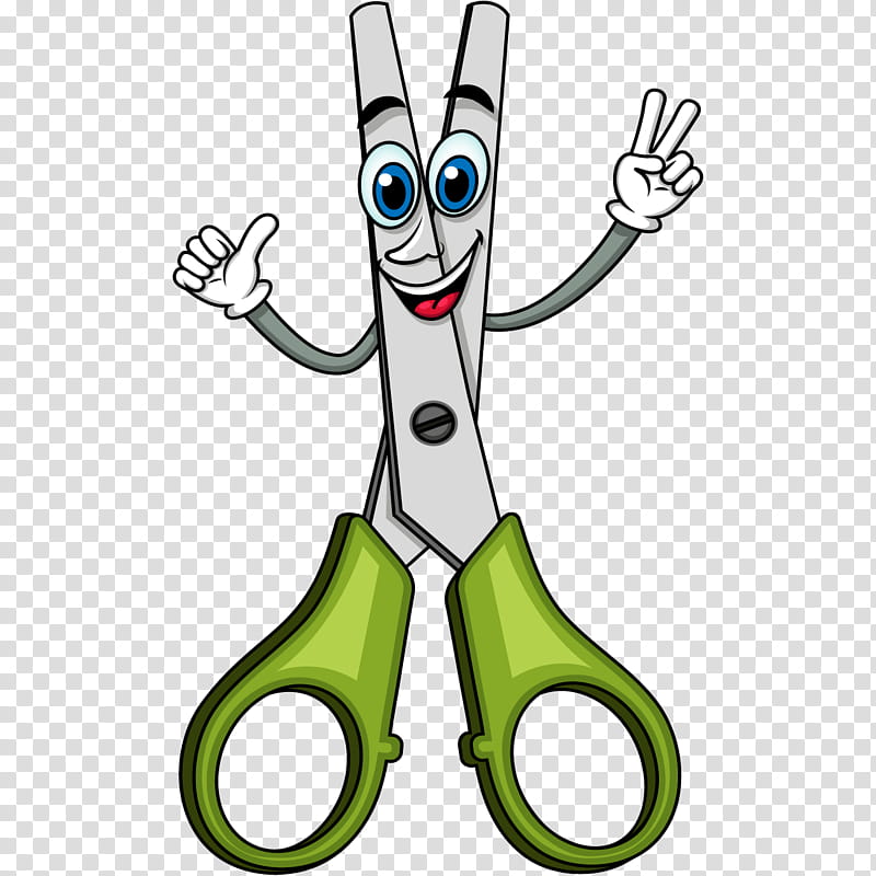 Cartoon Scissors Clipart Transparent PNG Hd, Cartoon Art Scissors