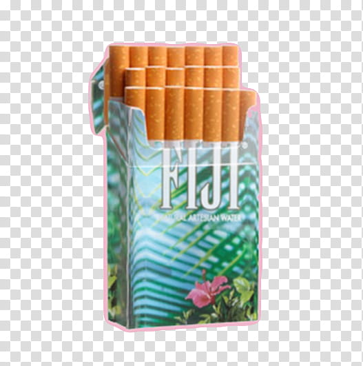 AESTHETIC GRUNGE, Fiji cigarette flip-top box transparent background PNG clipart