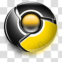 Google Chrome Icon Pack, GoogleChromeYellow xx transparent background PNG clipart