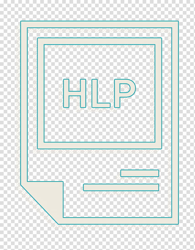 extention icon file icon hlp icon, Type Icon, Text, Logo, Electric Blue transparent background PNG clipart