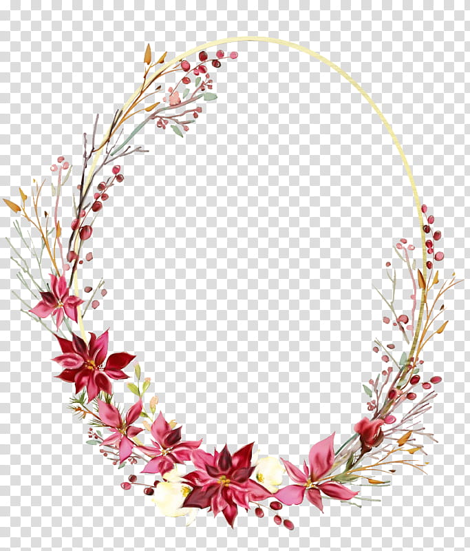 Watercolor Christmas Wreath, Floral Design, Flower, Frames, Watercolor Painting, Flower Frame, Pink Flowers, Wedding transparent background PNG clipart