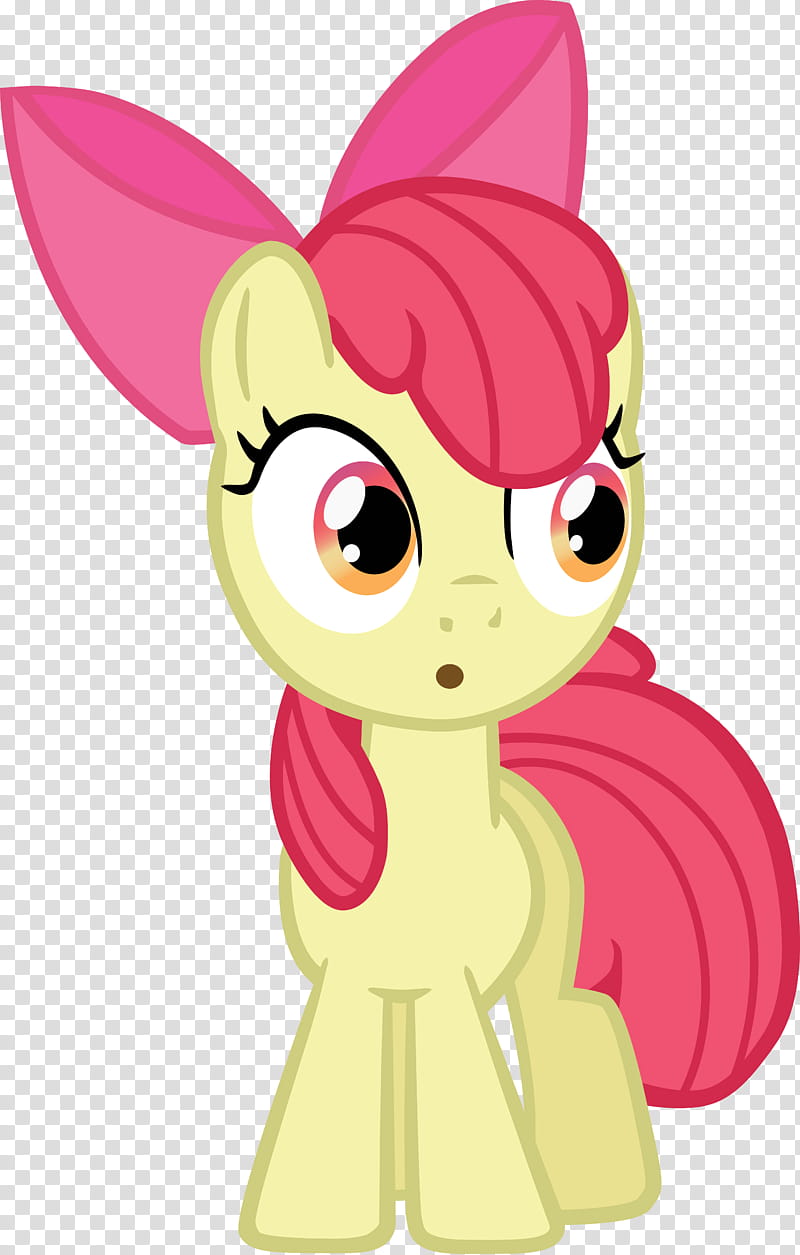 Apple Bloom credit free , My Little Pony character illustration transparent background PNG clipart