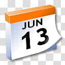 WinXP ICal, June  calendar art transparent background PNG clipart