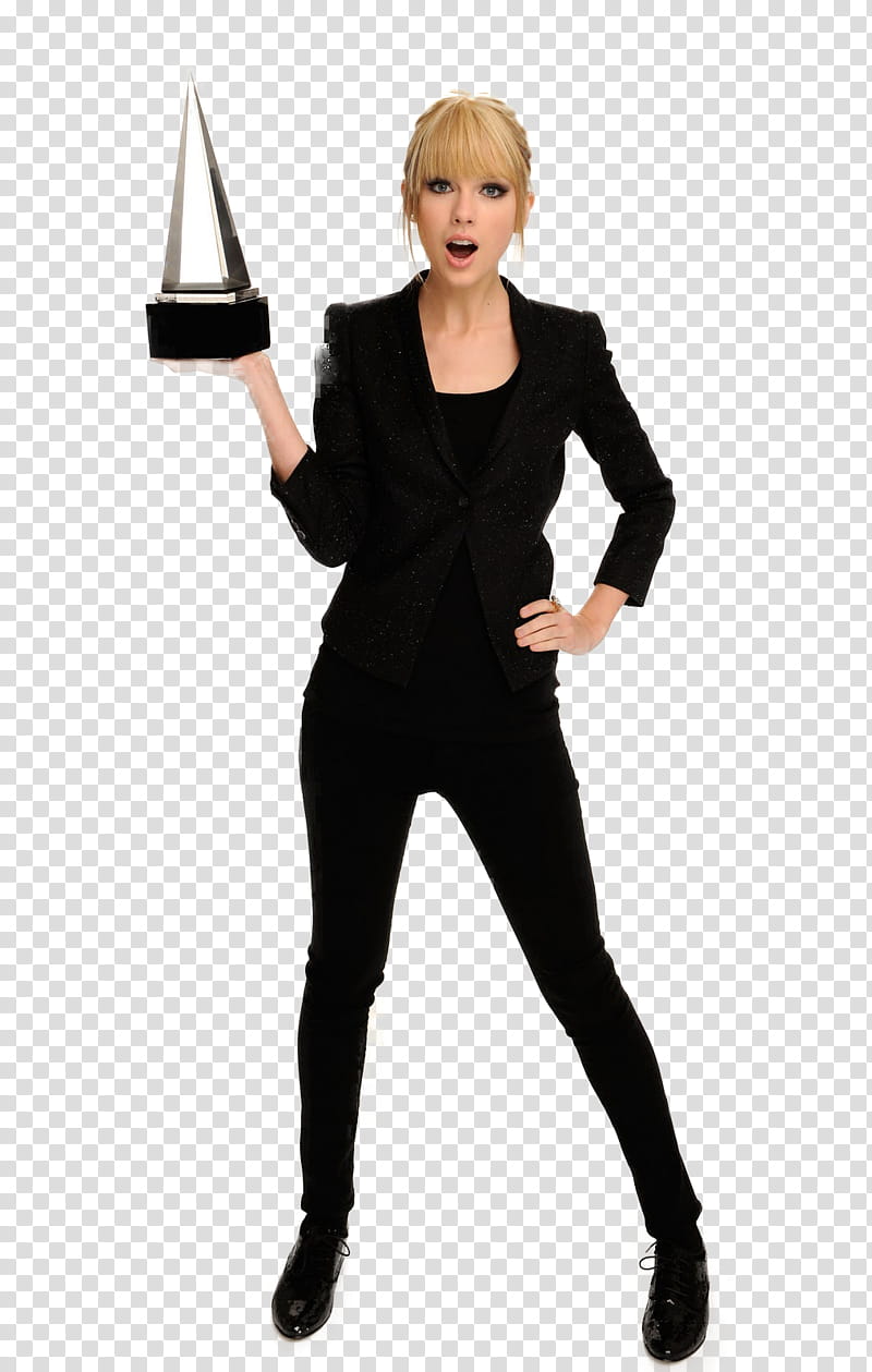 Taylor Swift, standing Taylor Swift holding trophy transparent background PNG clipart