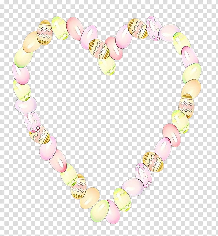 body jewelry pink fashion accessory heart jewellery, Cartoon, Bracelet, Bead, Jewelry Making transparent background PNG clipart