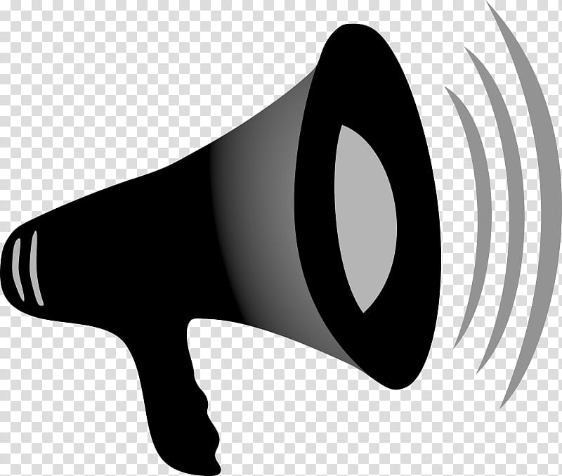 Drawing Black, Document, Megaphone, Loudspeaker, MICROSOFT OFFICE, Amplifier, Horn, Black And White transparent background PNG clipart