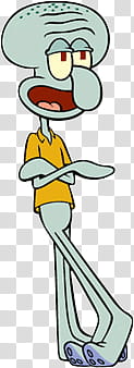 Squidward illustration transparent background PNG clipart