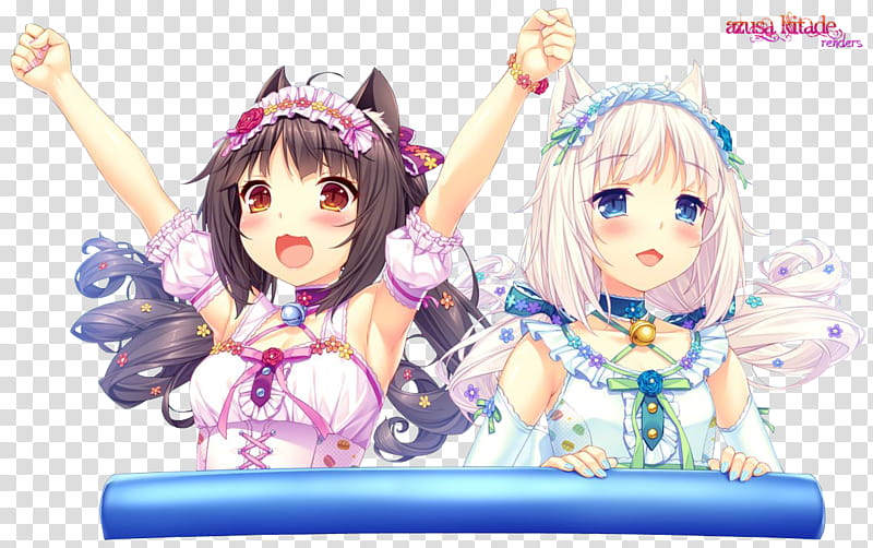 Chocola and Vanilla render Sayori, anime characters illustration transparent background PNG clipart