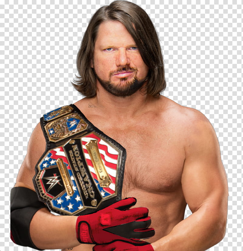 AJ STYLES UNITED STATES CHAMPION  transparent background PNG clipart