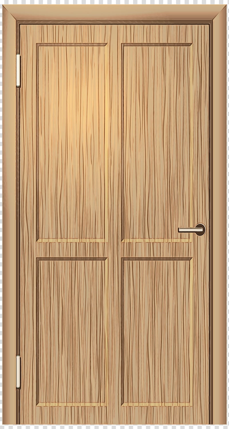 door wood wardrobe wood stain hardwood, Watercolor, Paint, Wet Ink, Lumber, Furniture, Cupboard, Plywood transparent background PNG clipart