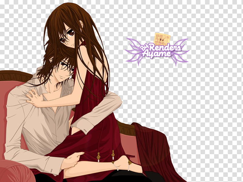 Vampire Knight Renders, illustration of man and woman with transparent background PNG clipart