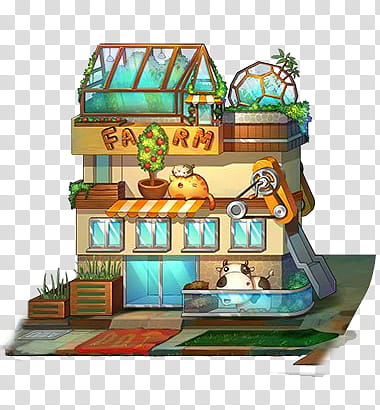 s, multicolored Farm building illustration transparent background PNG clipart