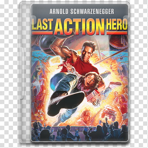 Movie Icon Mega , Last Action Hero, Arnold Schwazenegger Last Action Hero case transparent background PNG clipart