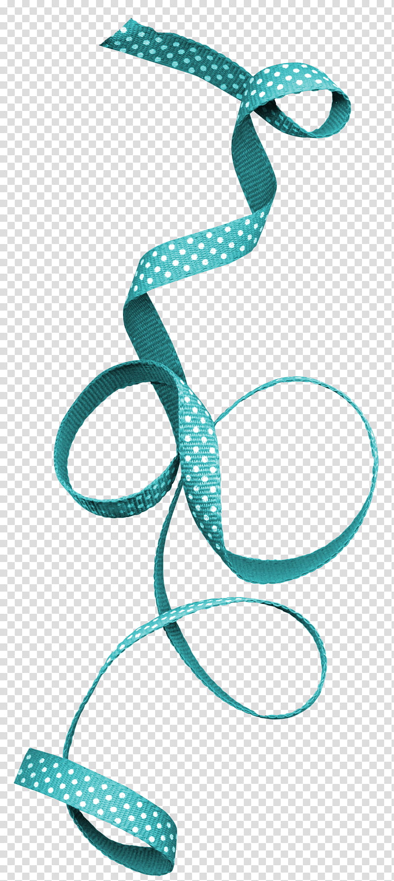 Bows, teal and white polka-dot strap transparent background PNG clipart