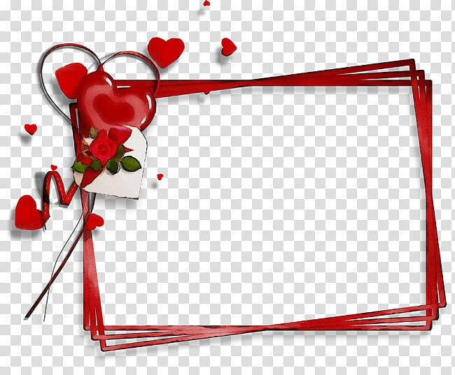 Valentines Day Frame, Line, Love My Life, Heart, Red, Frame transparent background PNG clipart