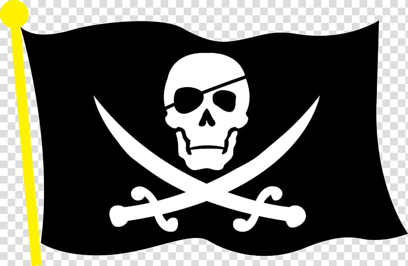 black pirate flag transparent background PNG clipart