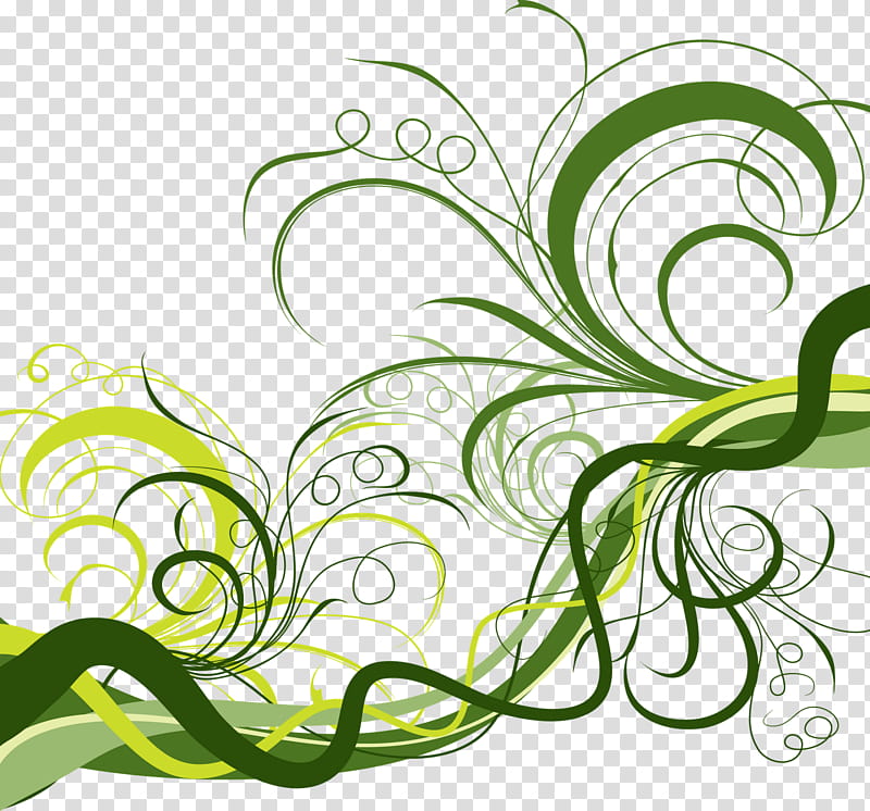 Green Floral Background Vector