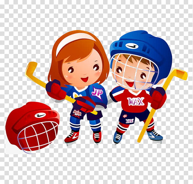 Cartoon Street, Ice Hockey, Hockey Sticks, Field Hockey, Sports, Hockey Puck, Child, Cartoon transparent background PNG clipart