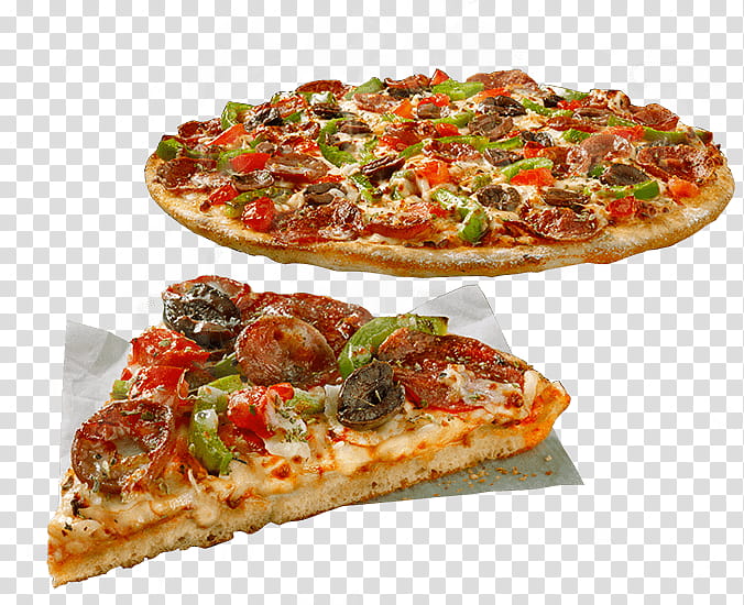 Pizza Pepperoni, Pizza, Italian Cuisine, Sicilian Pizza, Dominos Pizza, Godfathers Pizza, Fast Food, Restaurant transparent background PNG clipart