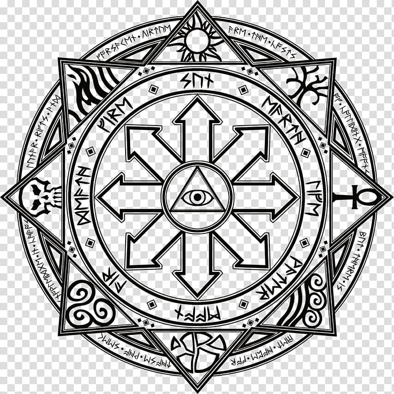 Magic Circle, Sigil, Chaos Magic, Occult, Witchcraft, Incantation, Magician, Black Magic transparent background PNG clipart