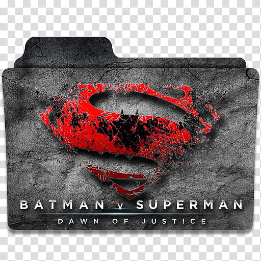 Batman v Superman Dawn of Justice  Folder Icon, Batman v Superman Dawn of Justice ()v transparent background PNG clipart
