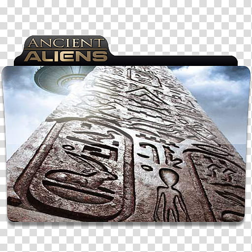 Tv Show Icons, ancient aliens, Ancient Aliens movie folder icon transparent background PNG clipart