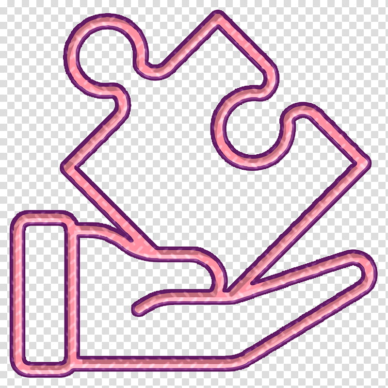 Idea icon Puzzle icon Growth hacking icon, Pink transparent background PNG clipart
