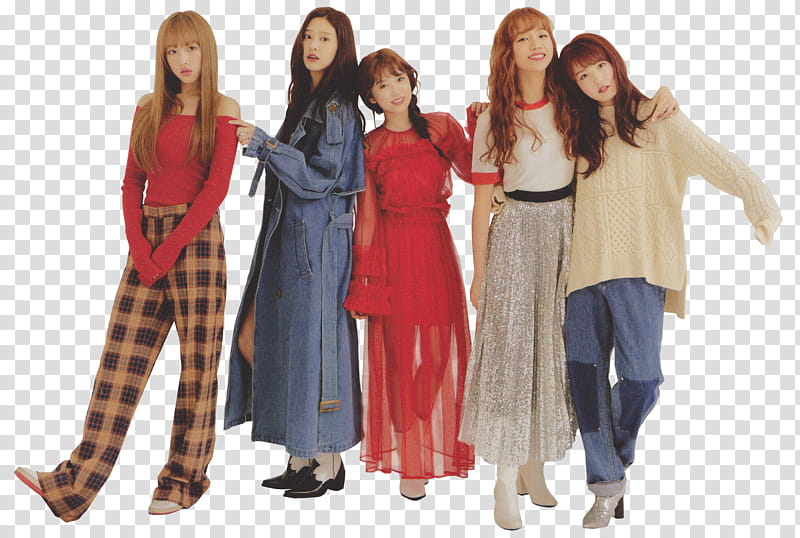 IZ ONE X NYLON KOREA, female group transparent background PNG clipart