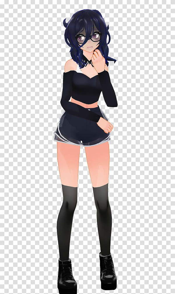 MMDxYS] :: Oka Ruto Casual N + ::, female anime character transparent  background PNG clipart | HiClipart