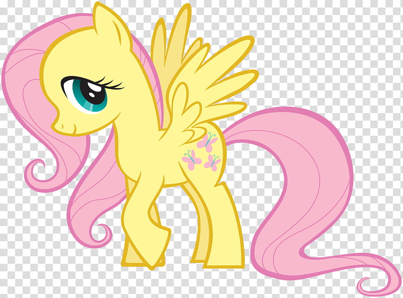 My Little Pony, walking Fluttershy transparent background PNG clipart