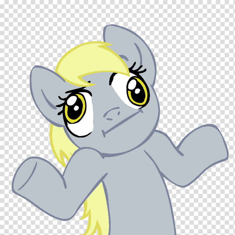 Shrugpony &#;Derpy Hooves&#;, My Little Pony character illustration transparent background PNG clipart