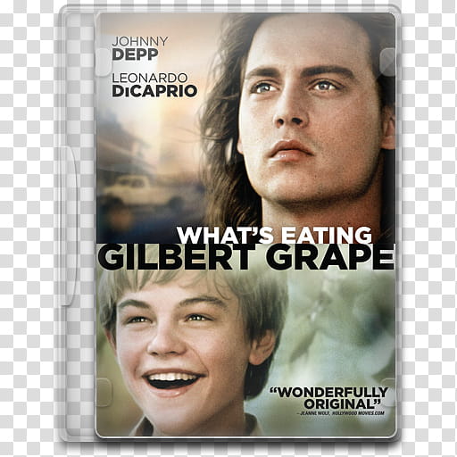 Movie Icon Mega , What's Eating Gilbert Grape, What's Eating Gilbert Grape DVD case transparent background PNG clipart