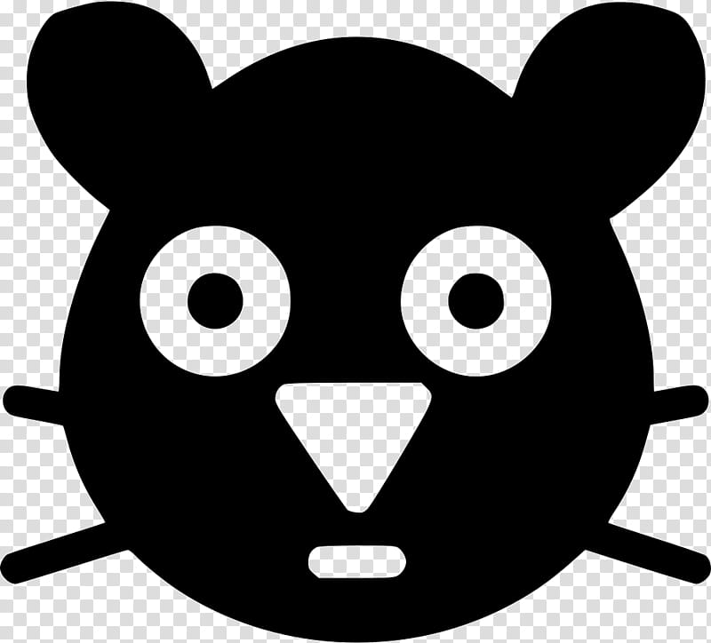 Hamster, Animal, Computer Software, Whiskers, Black, Cartoon, Facial Expression, Head transparent background PNG clipart