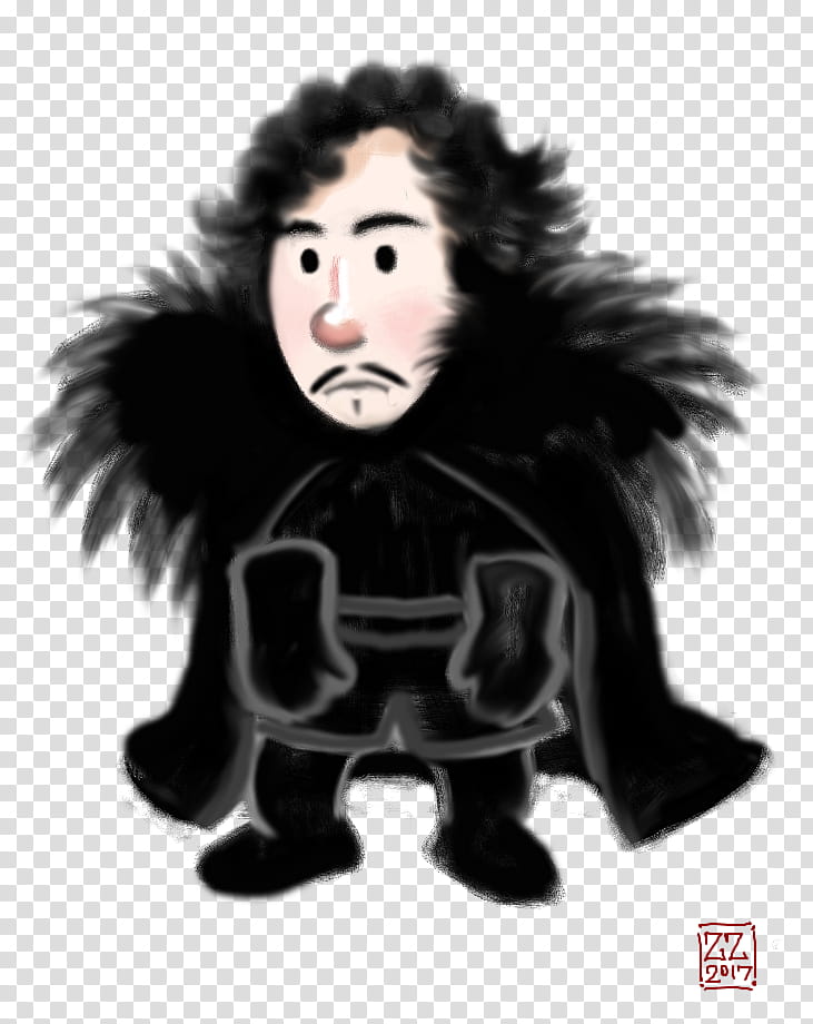 Draw Chibi Jon Snow transparent background PNG clipart