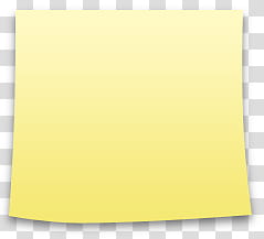 eXMac Final, yellow sticky note transparent background PNG clipart