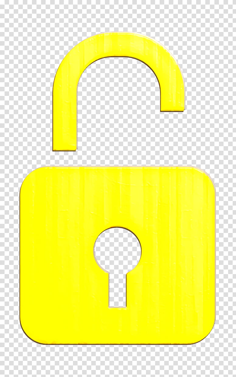 lock icon password icon protection icon, Safe Icon, Unlock Icon, Padlock, Yellow, Material Property, Symbol, Security transparent background PNG clipart