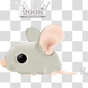 Chinese Zodiac icon set, mouse+crown, gray and pink rabbit illustration transparent background PNG clipart