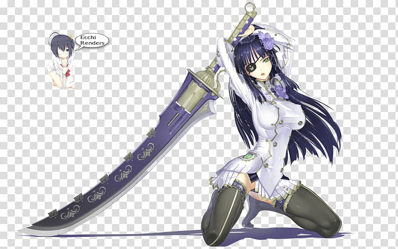 anime girl with sword wallpaper