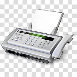 Vista RTM WOW Icon , Fax, gray fax printing machine transparent background PNG clipart