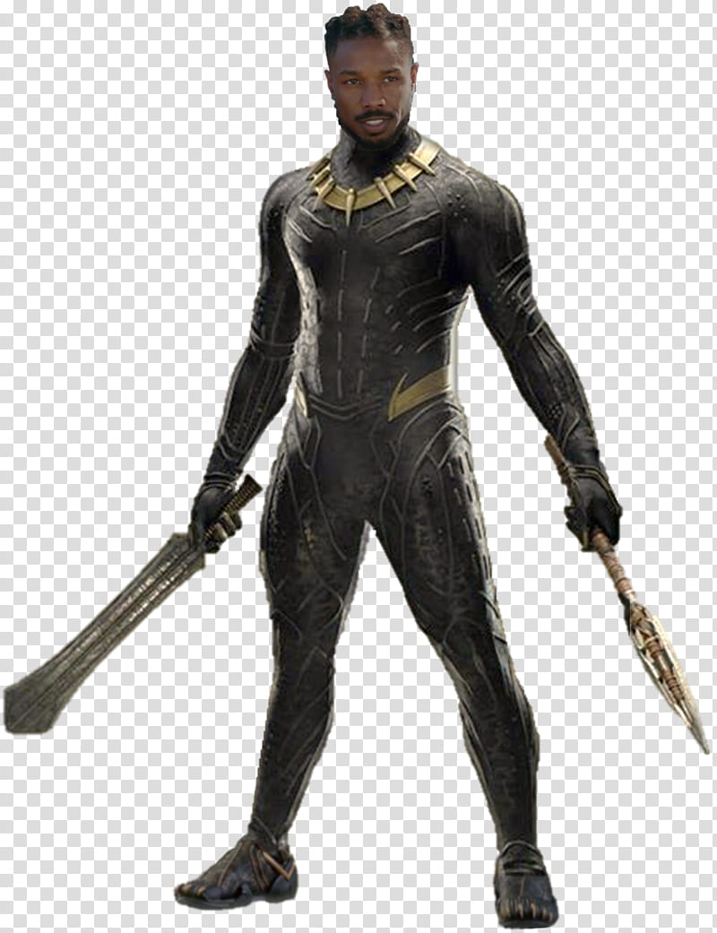 Erik Killmonger in Golden Jaguar Suit transparent background PNG clipart