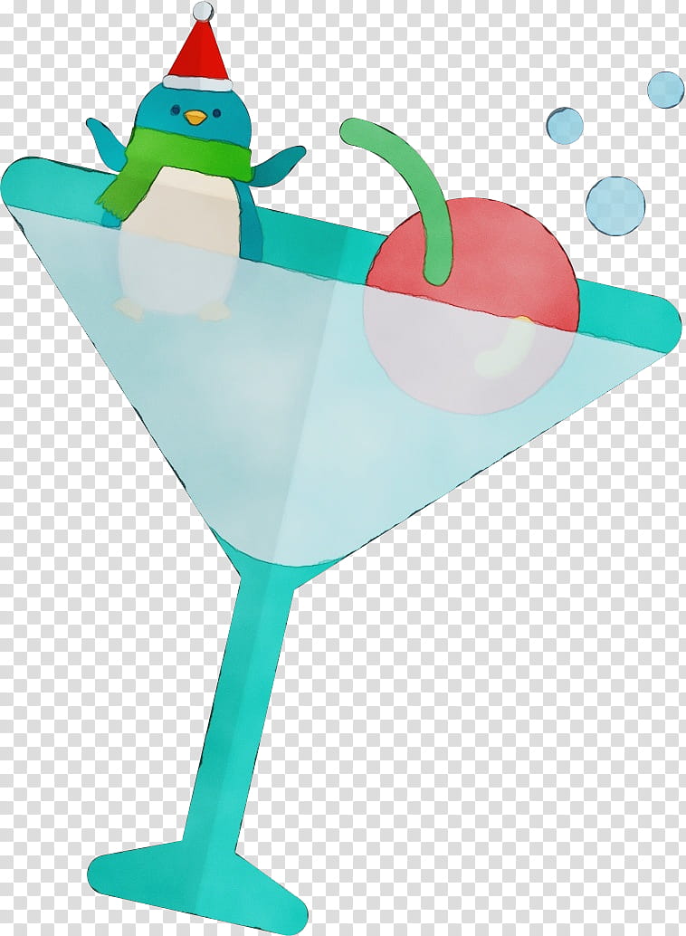 blue hawaii martini drink, Watercolor, Paint, Wet Ink transparent background PNG clipart