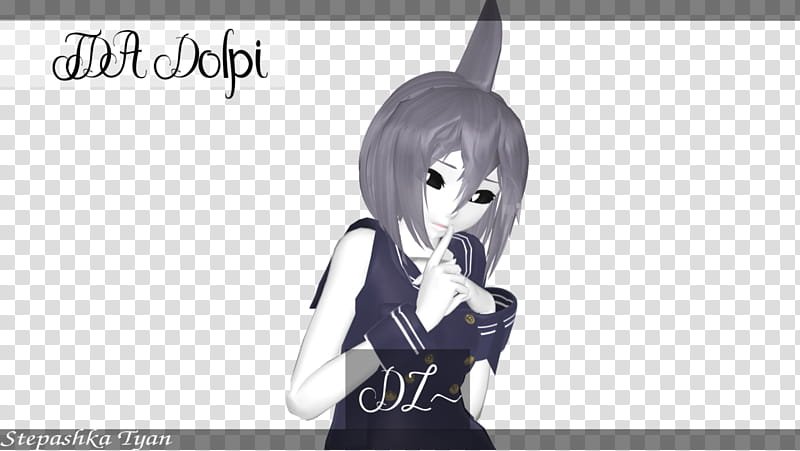(MMD WATGBS) Dolpi (test model + DL), female anime character transparent background PNG clipart