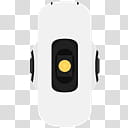 Aperture Laboratories Icon Set, GLaDOS, white and black case transparent background PNG clipart