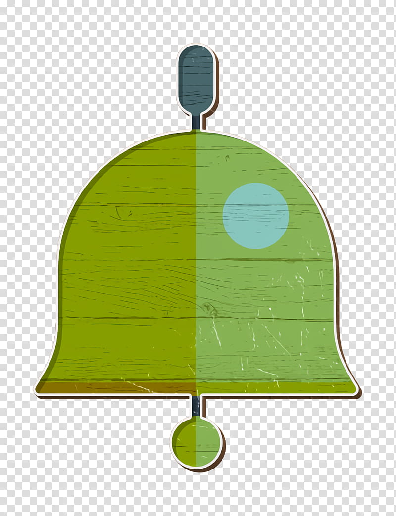 Education elements icon Bell icon, Green, Leaf, Line transparent background PNG clipart